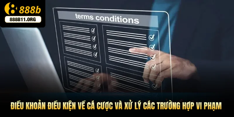 Điều khoản điều kiện về cá cược và xử lý các trường hợp vi phạm
