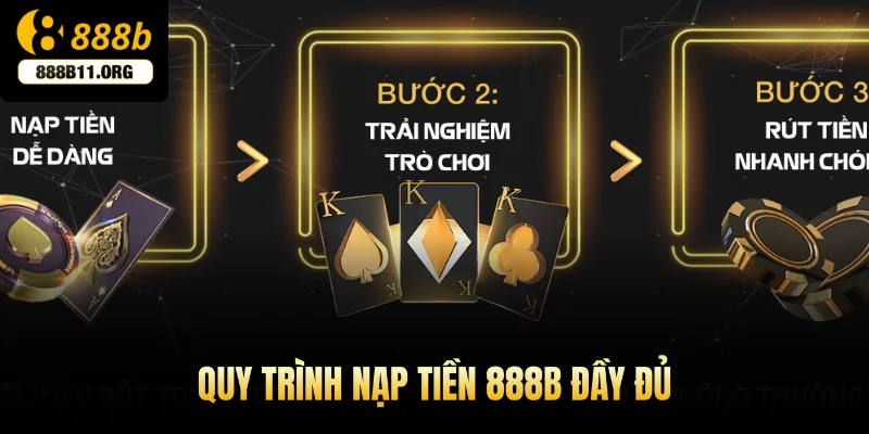 Quy trình nạp tiền 888b đầy đủ